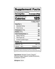 Vanilla Casein Protein Powder